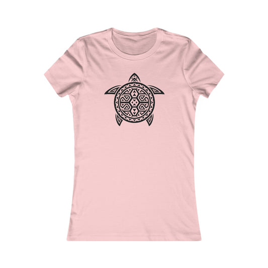 Abstract Turtle Fitted Tee