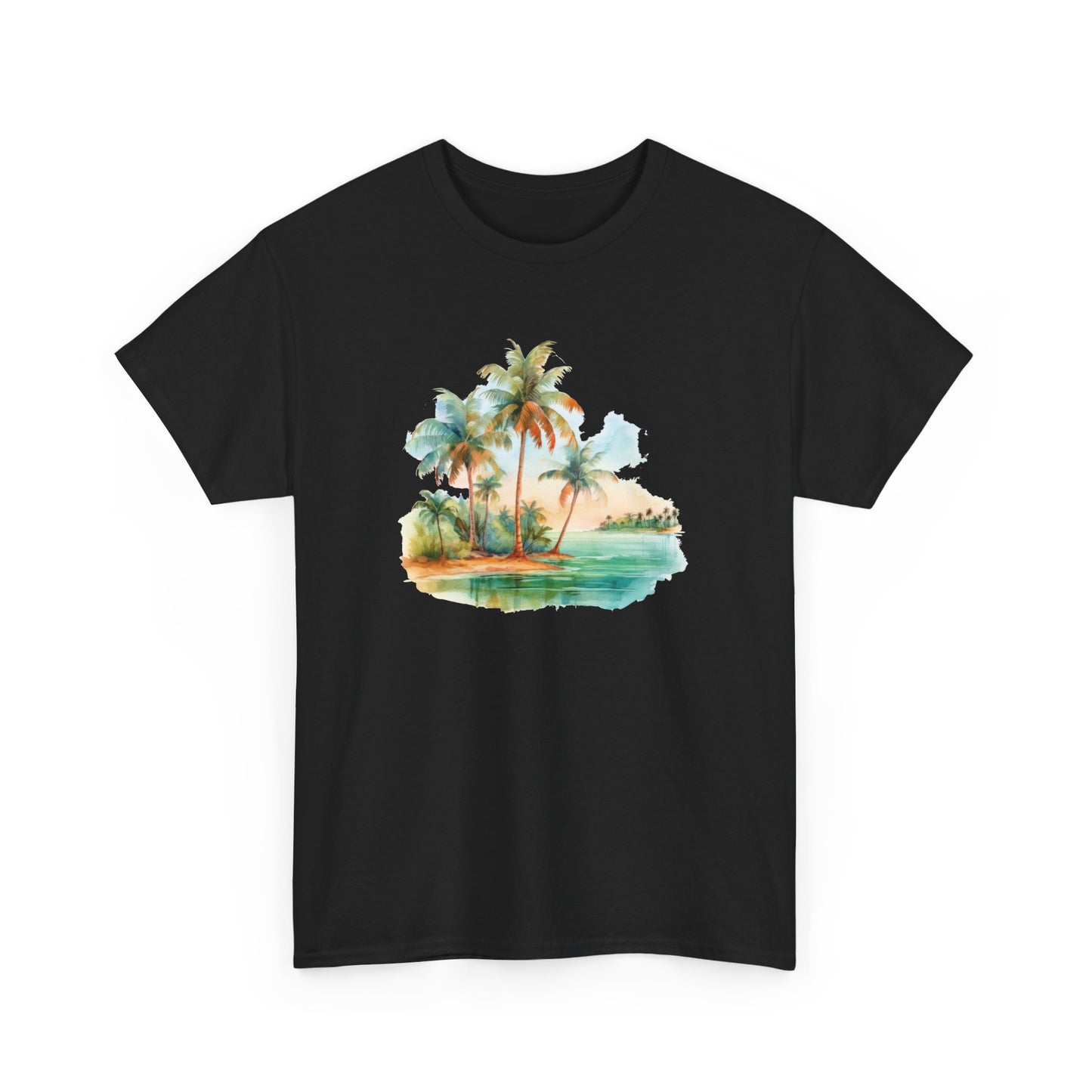 Watercolor Beach Short Sleeve Tee