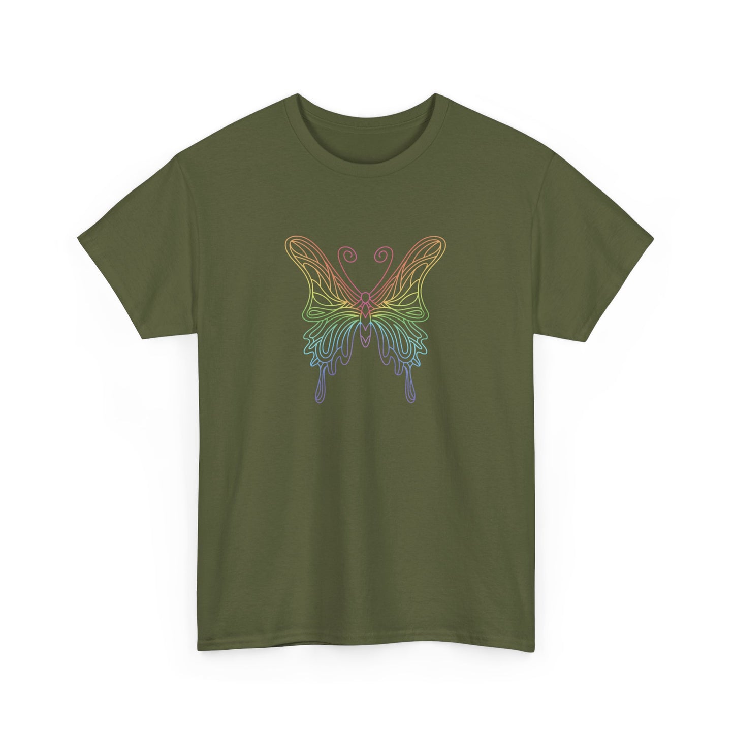Colorful Pretty Butterfly Short Sleeve Tee