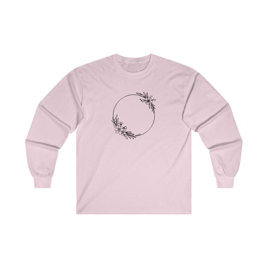 Double Floral Circle Long Sleeve Tee
