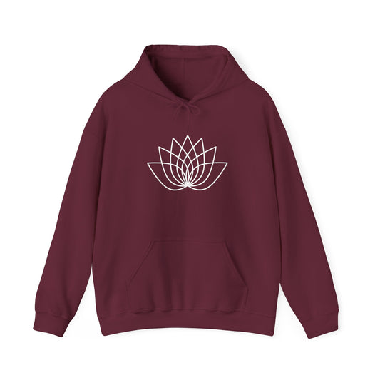 Abstract Lotus Hooded Sweatshirt