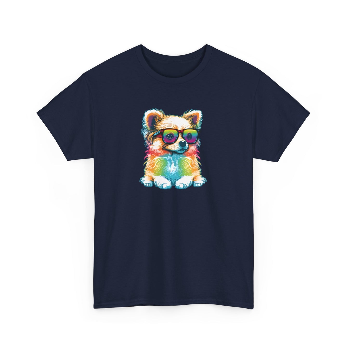 Dog with Sunglasses Short Sleeve Tee 004