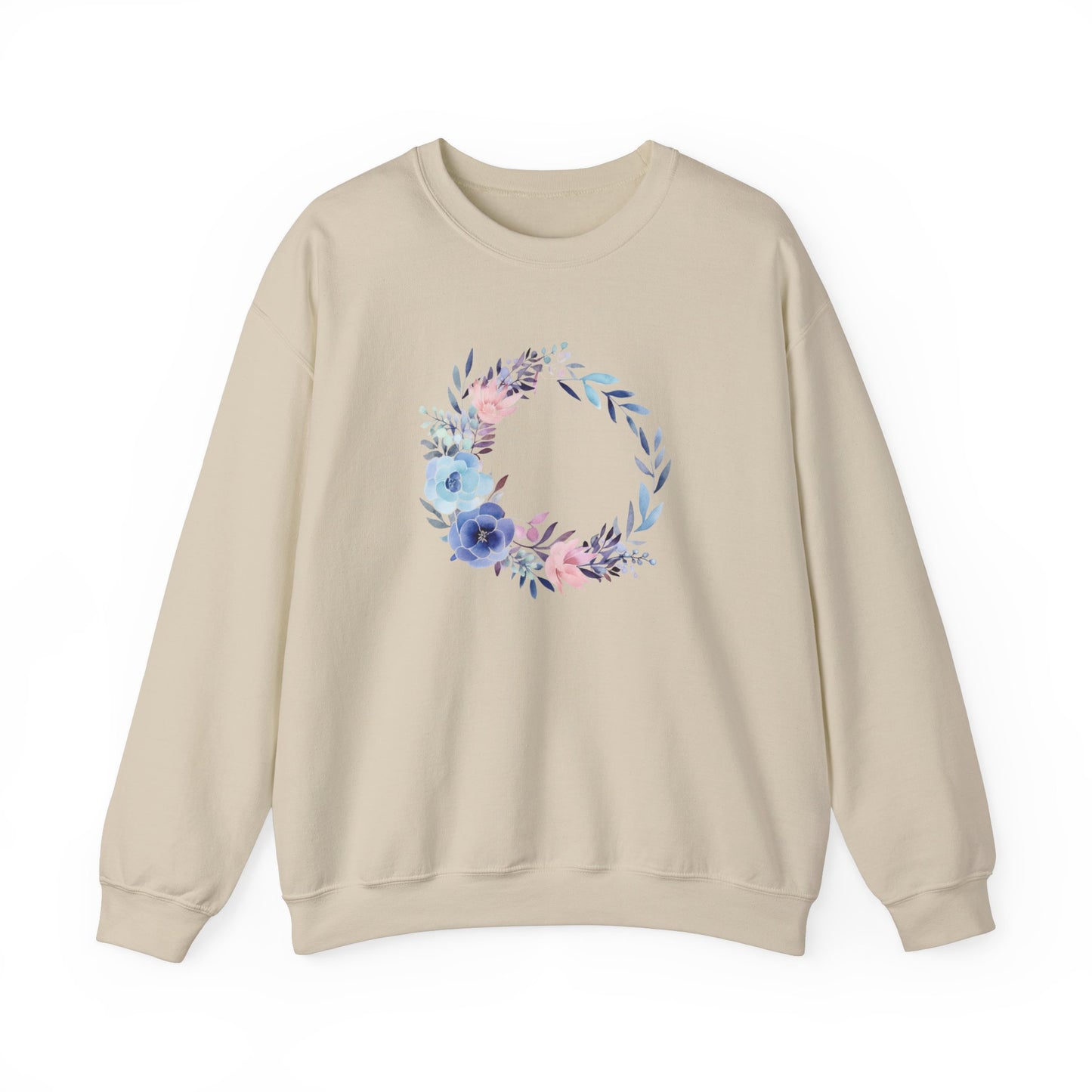 Watercolor Flower Circle Sweatshirt