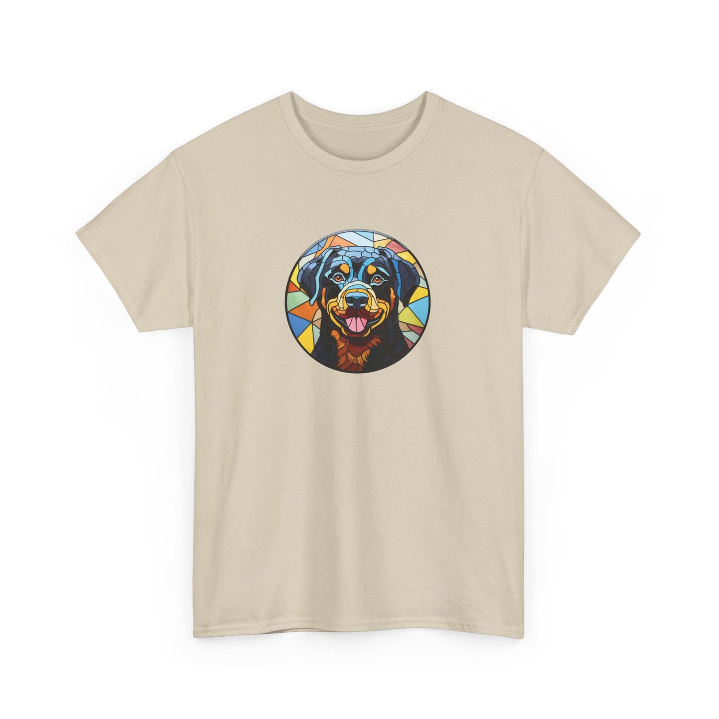 Stained Glass Rottweiler Short Sleeve Tee