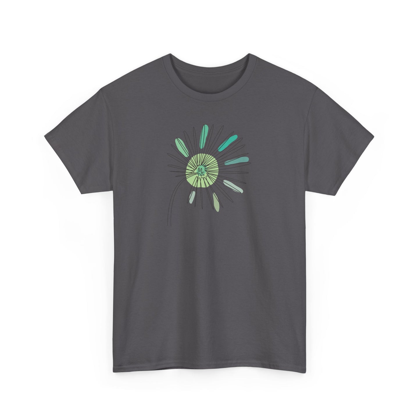 Green and Blue Dandelion Short Sleeve Tee
