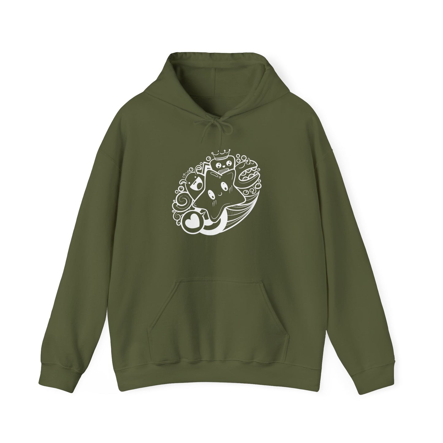 Cute Characters Hooded Sweatshirt