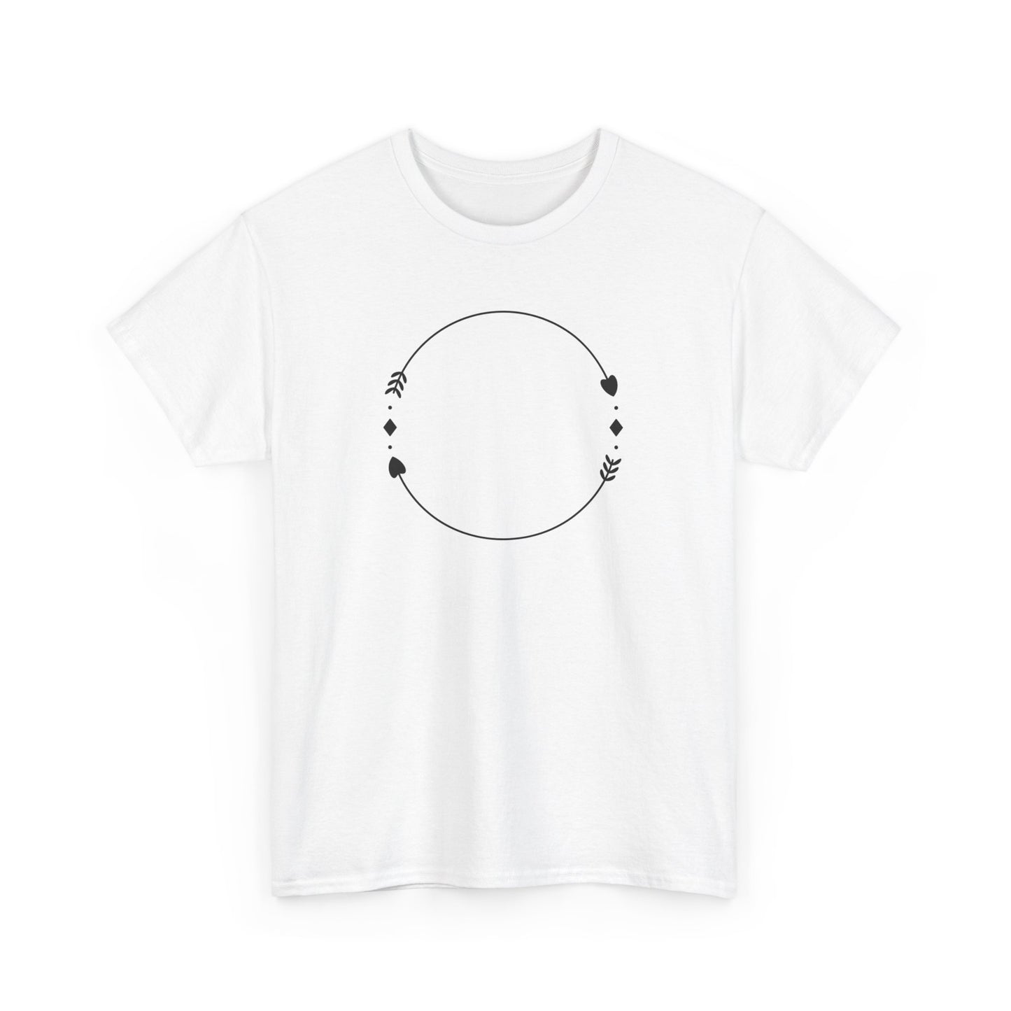 Heart and Arrow Circle Short Sleeve Tee