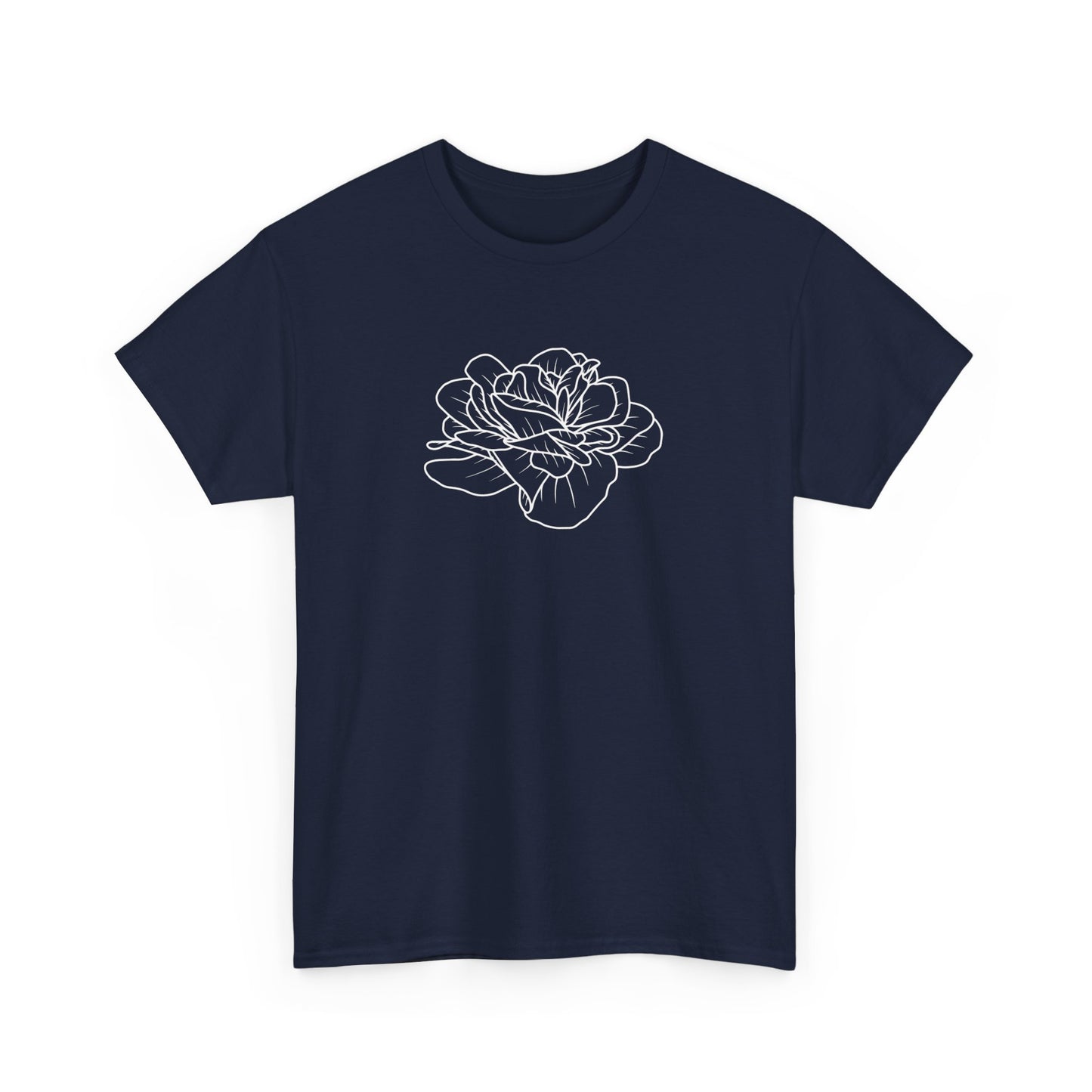 Rose Outline Short Sleeve Tee
