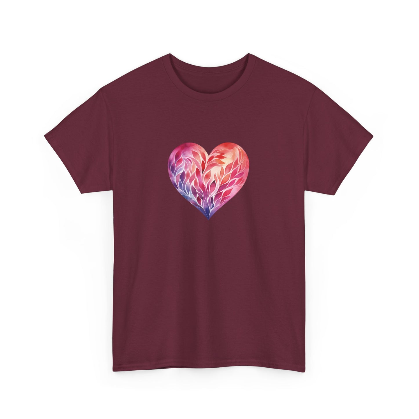 Watercolor Heart Short Sleeve Tee 004