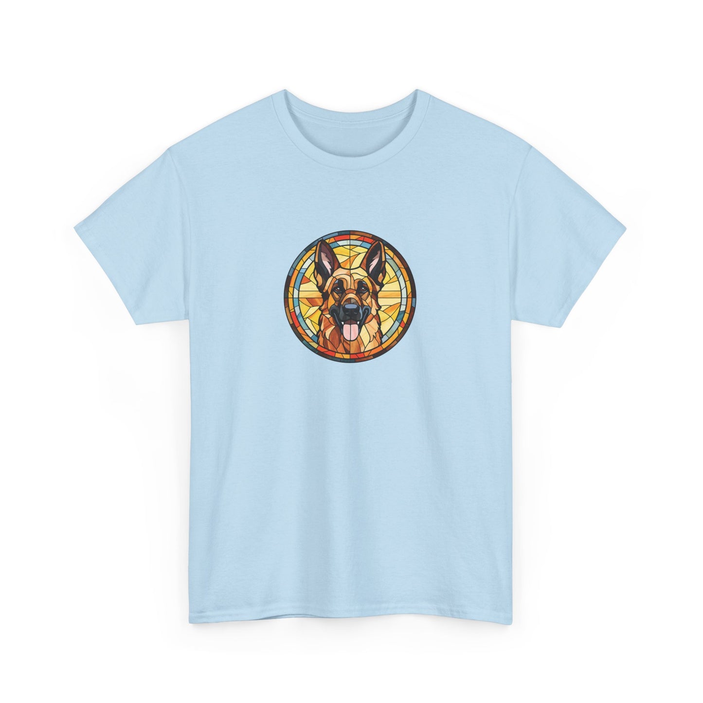 Stained Glass German Shepherd Short Sleeve Tee