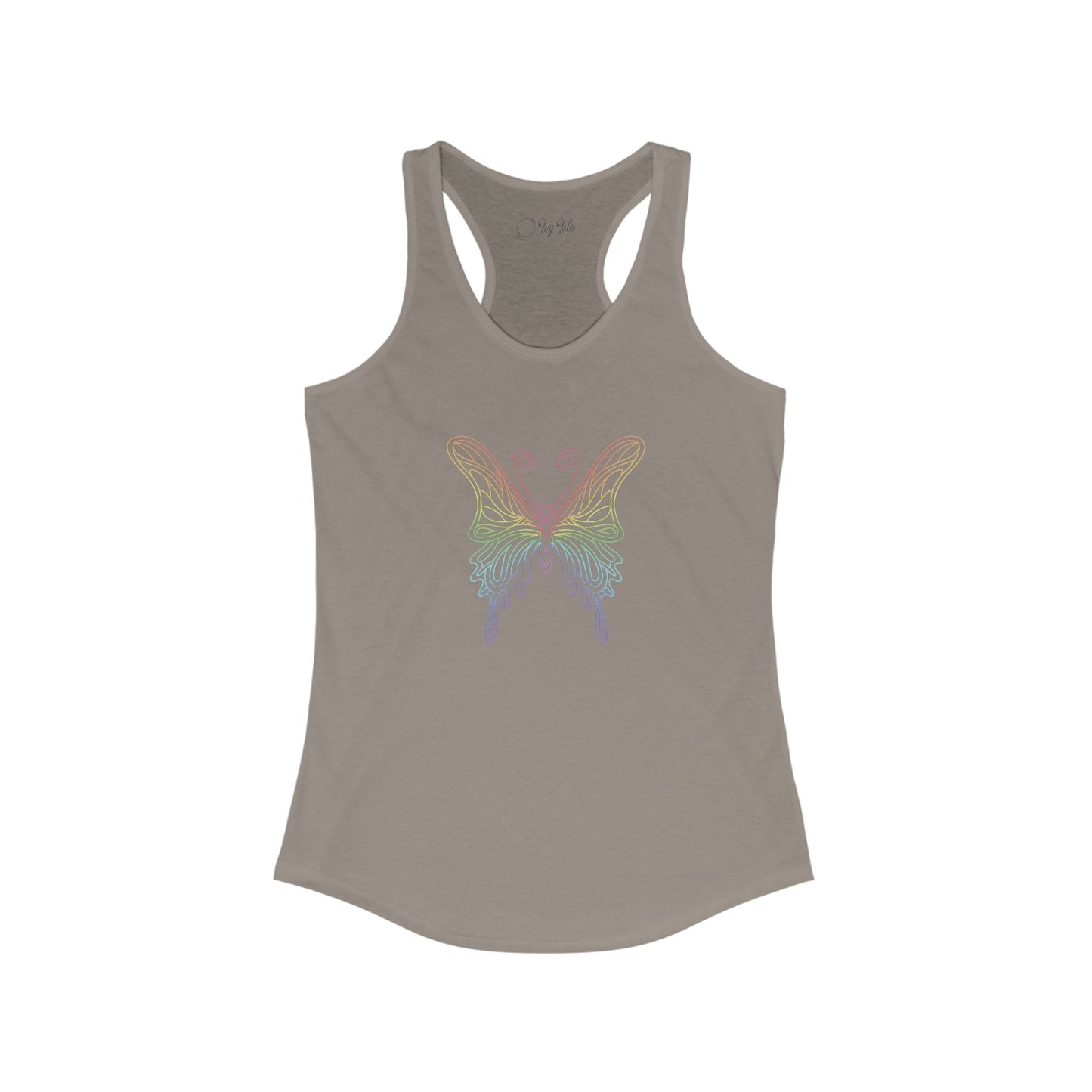 Colorful Pretty Butterfly Racerback Tank
