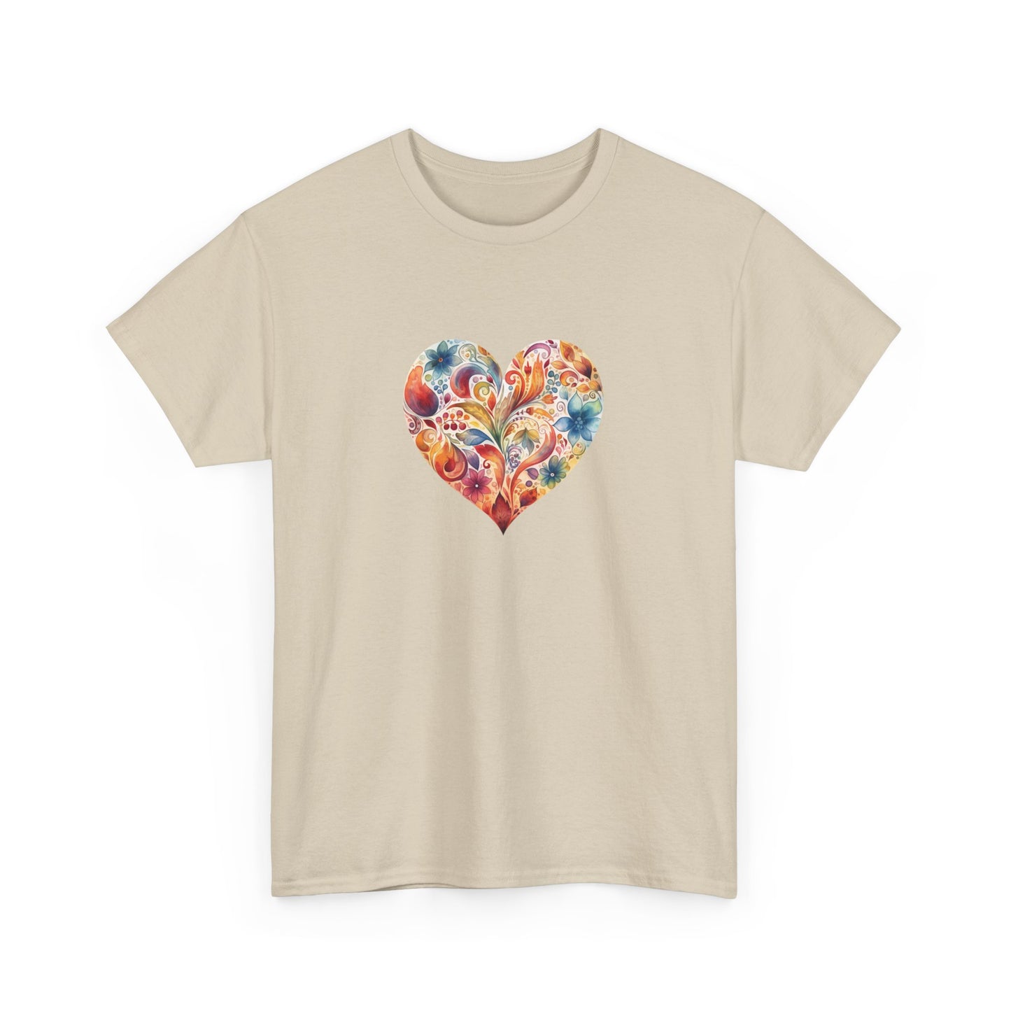Watercolor Heart Short Sleeve Tee 002