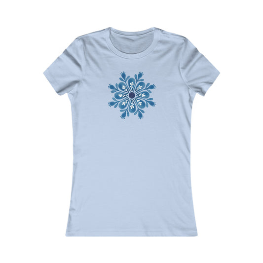 Snowflake Mandala Fitted Tee
