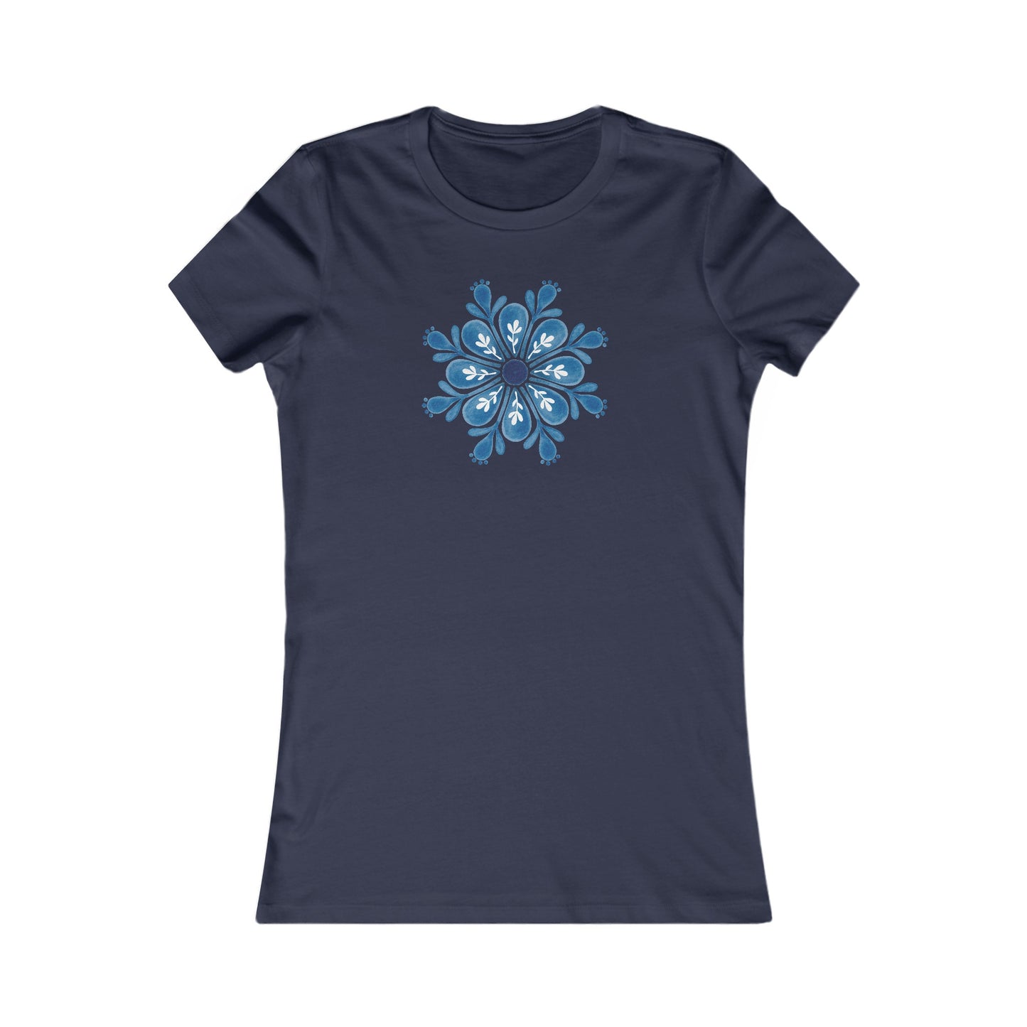 Snowflake Mandala Fitted Tee