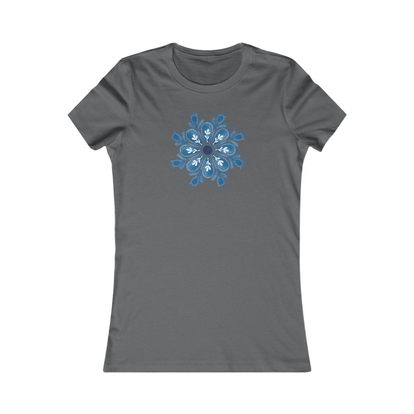 Snowflake Mandala Fitted Tee