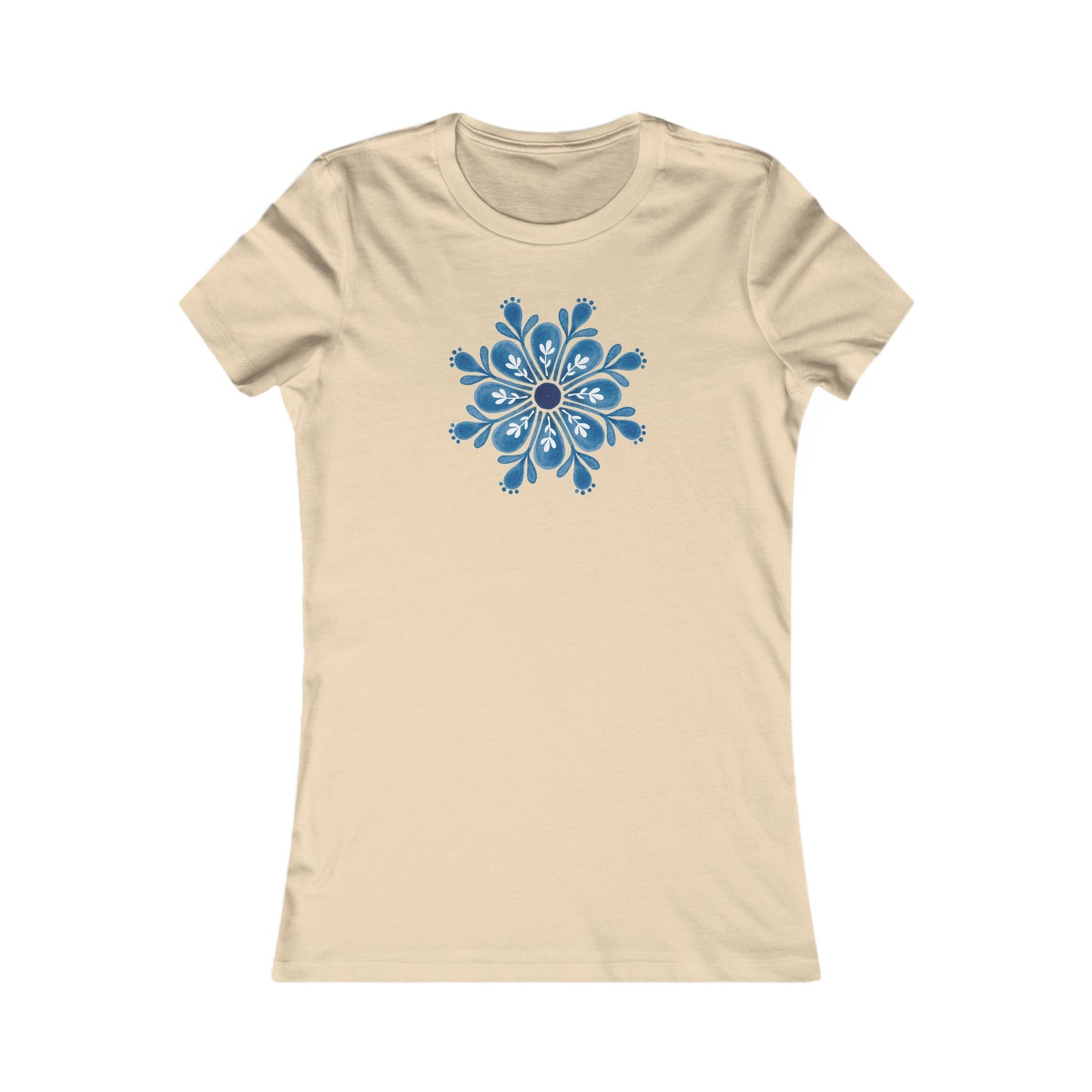 Snowflake Mandala Fitted Tee