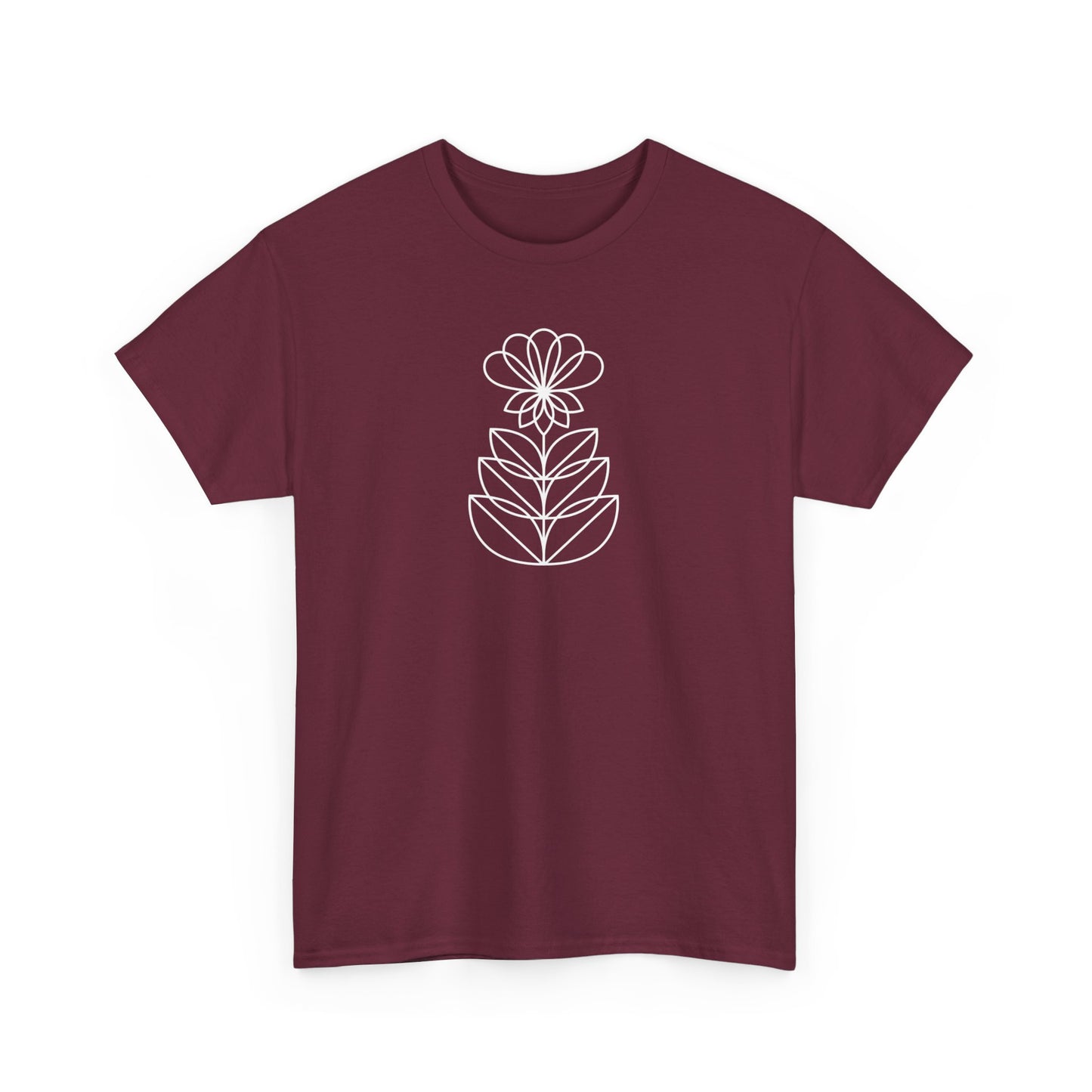 Abstract Flower Short Sleeve Tee