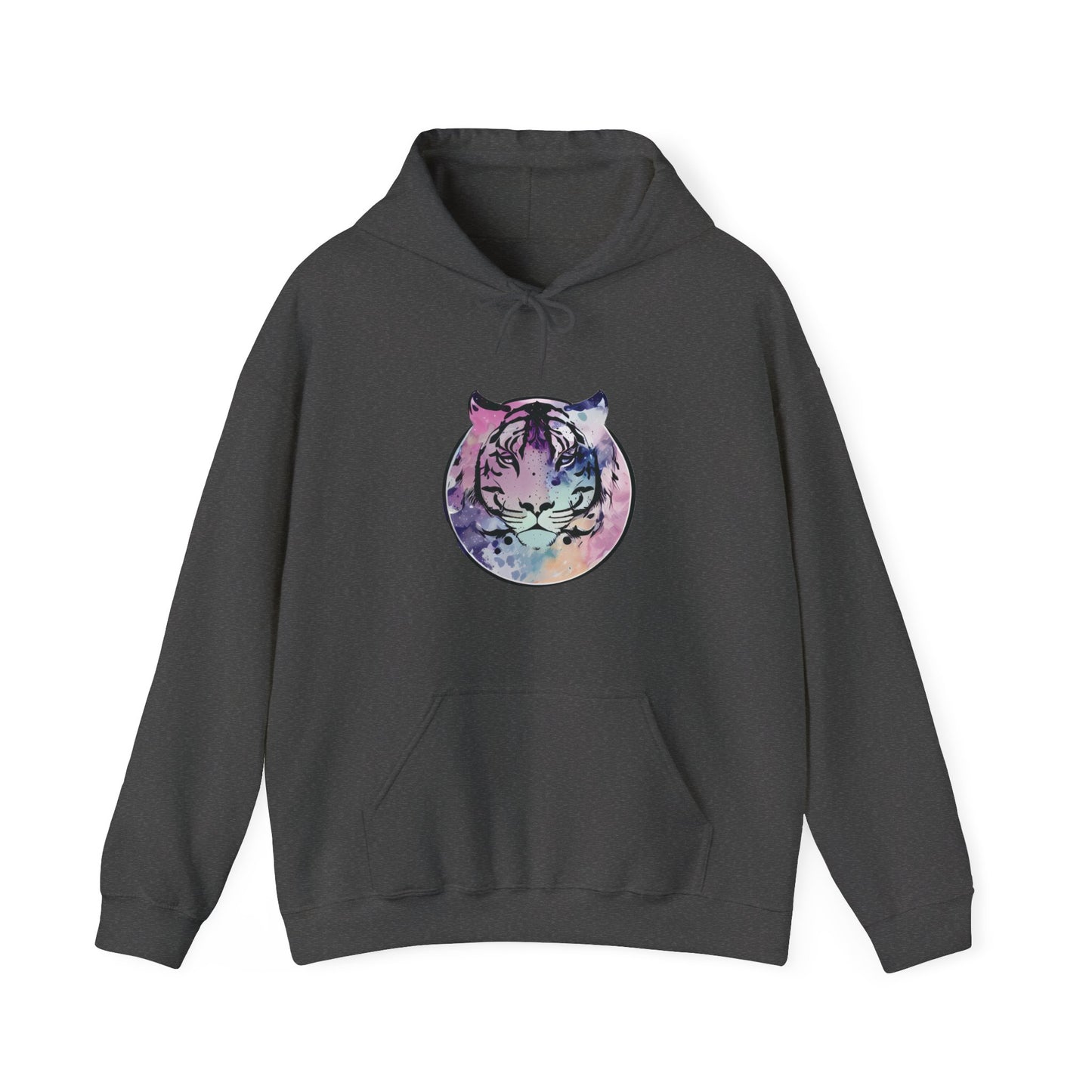 Watercolor Tiger Hooded Sweatshirt