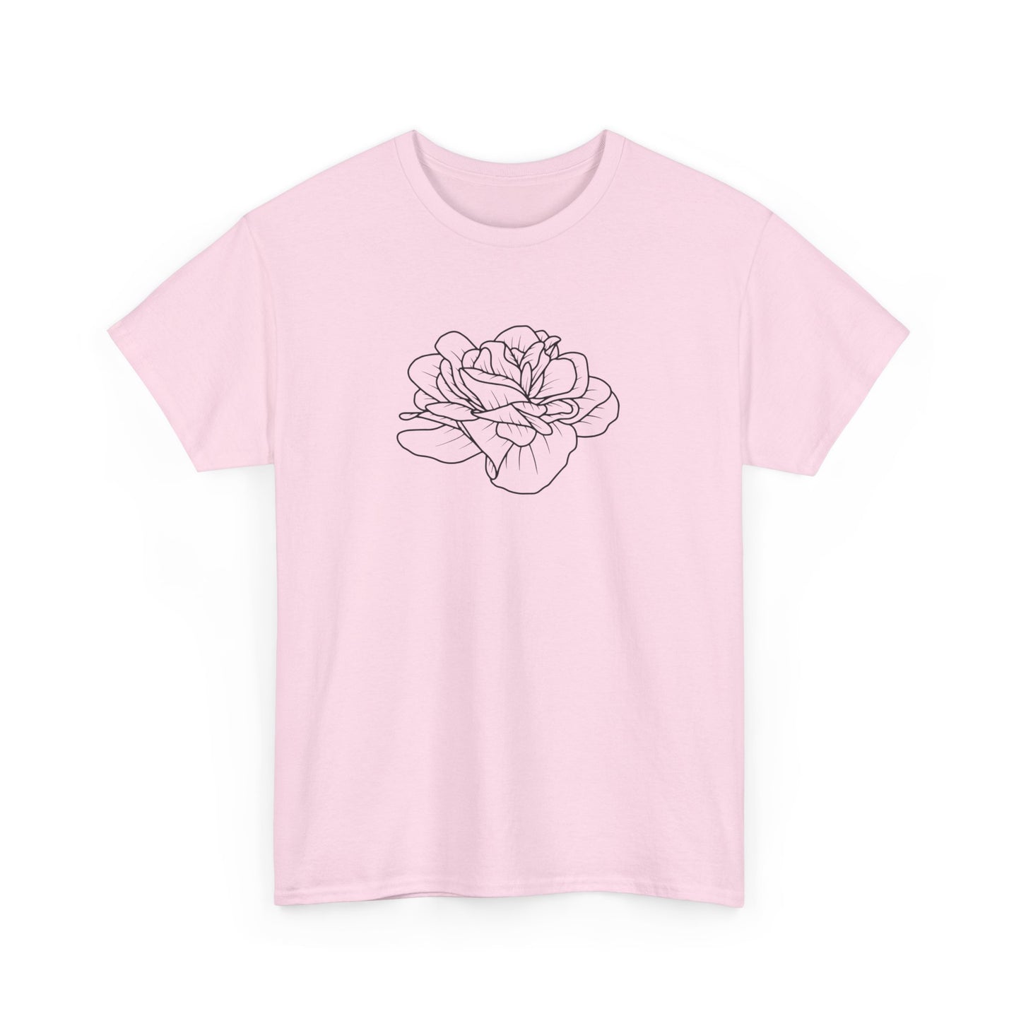 Rose Outline Short Sleeve Tee