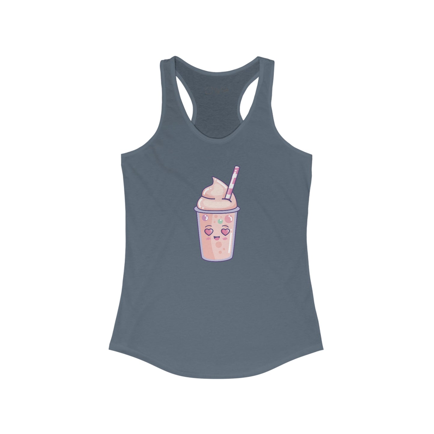 Cute Pink Milkshake Racerback Tank