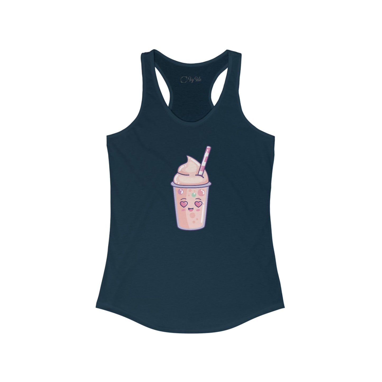 Cute Pink Milkshake Racerback Tank