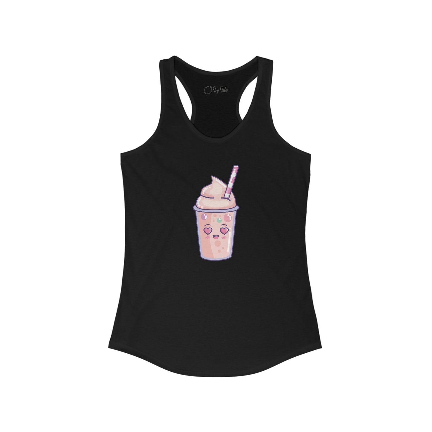 Cute Pink Milkshake Racerback Tank