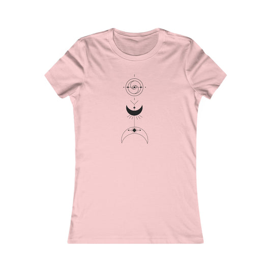 Linear Moons Fitted Tee