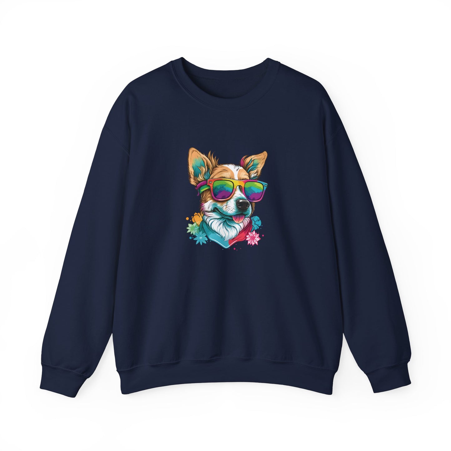 Dog with Sunglasses Sweatshirt 002