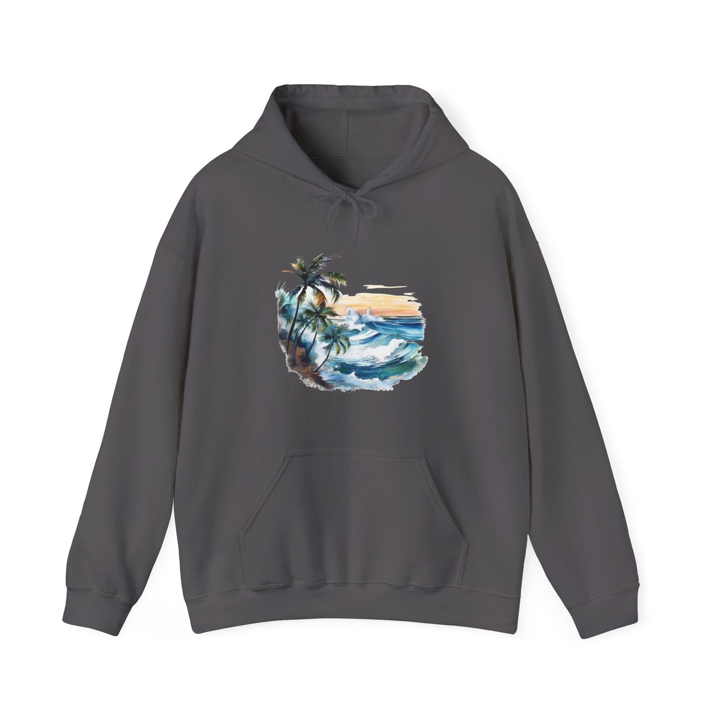 Watercolor Tropical Hooded Sweatshirt