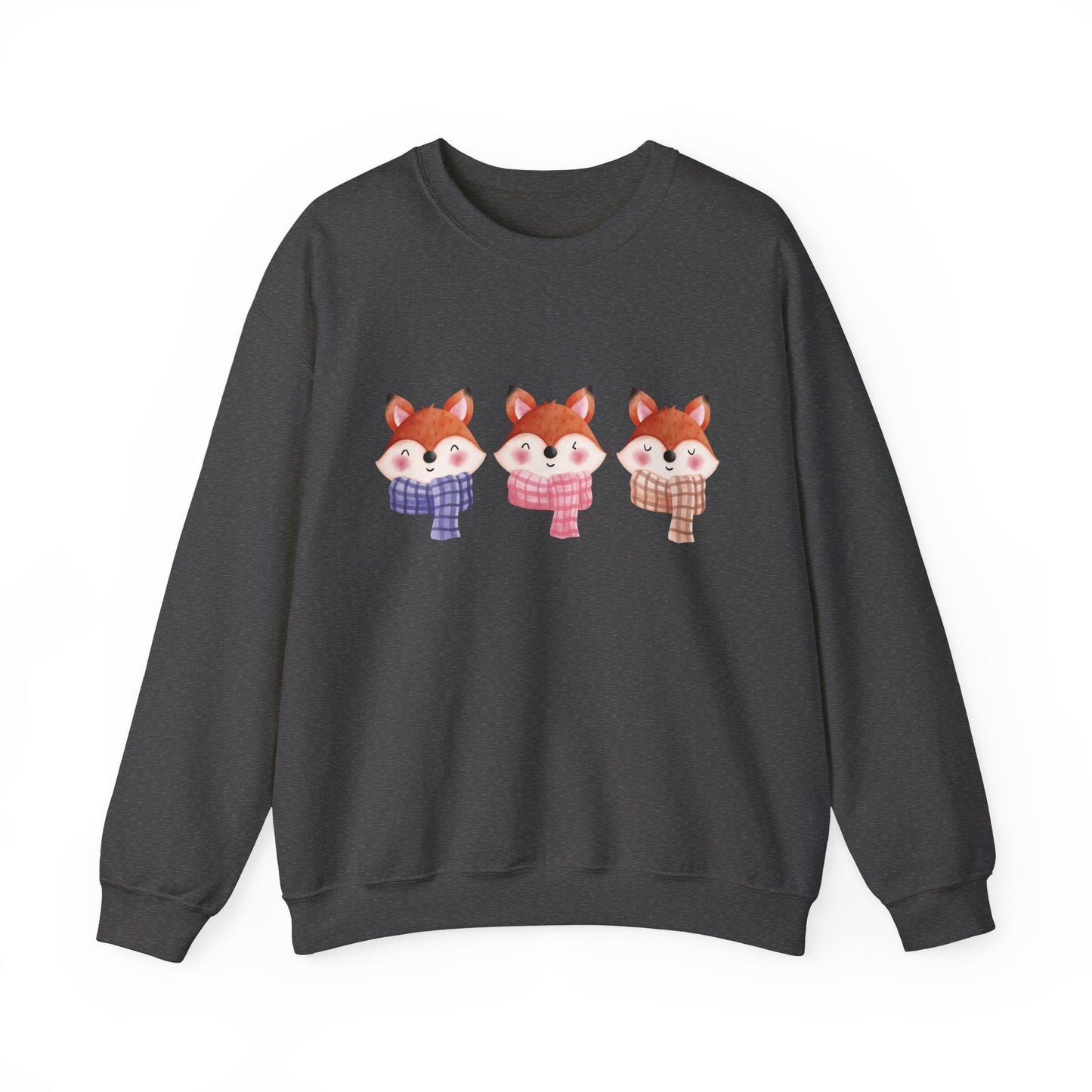 Cute Foxes in Scarves Sweatshirt