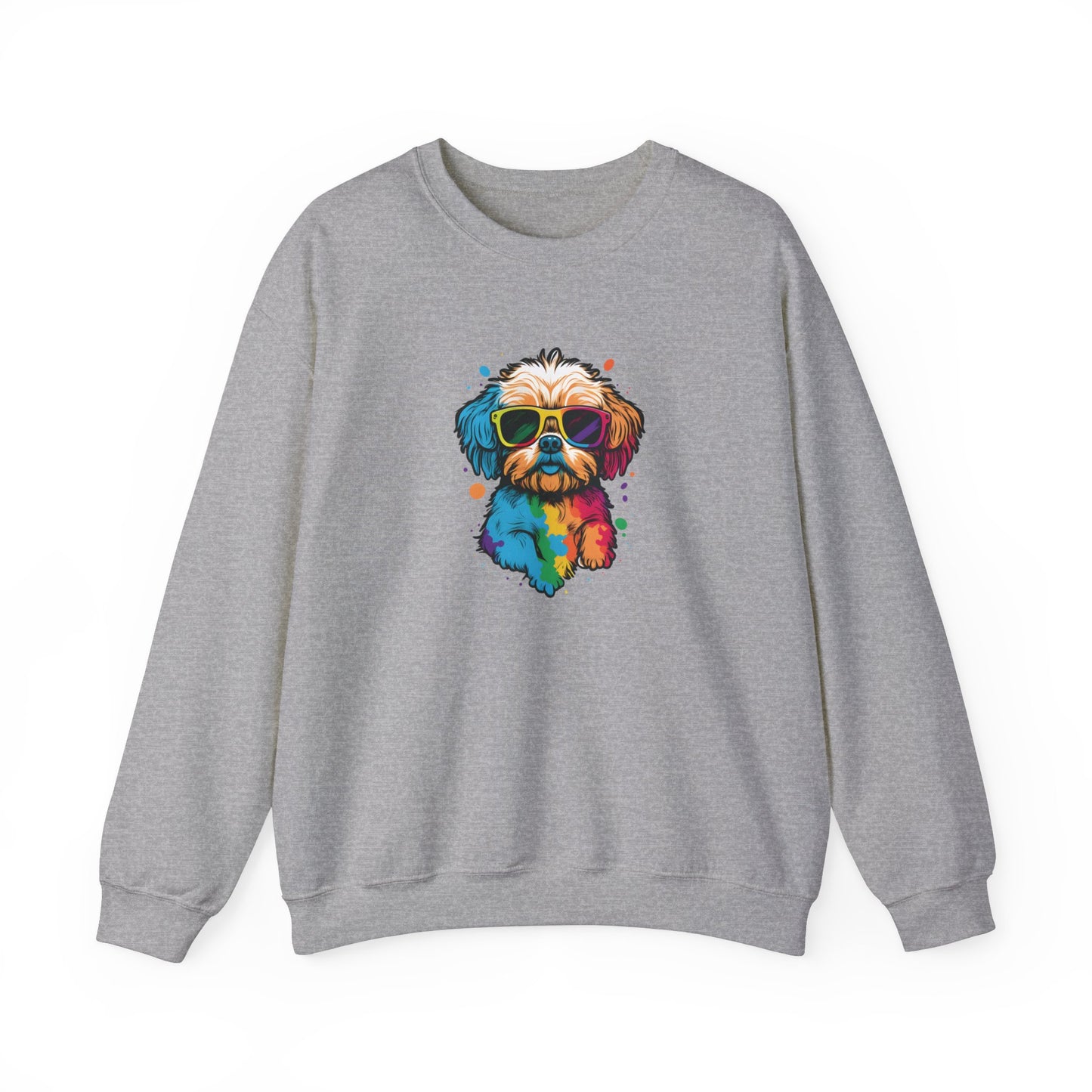 Dog with Sunglasses Sweatshirt 003