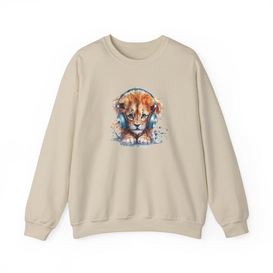 Lion with Headphones Sweatshirt
