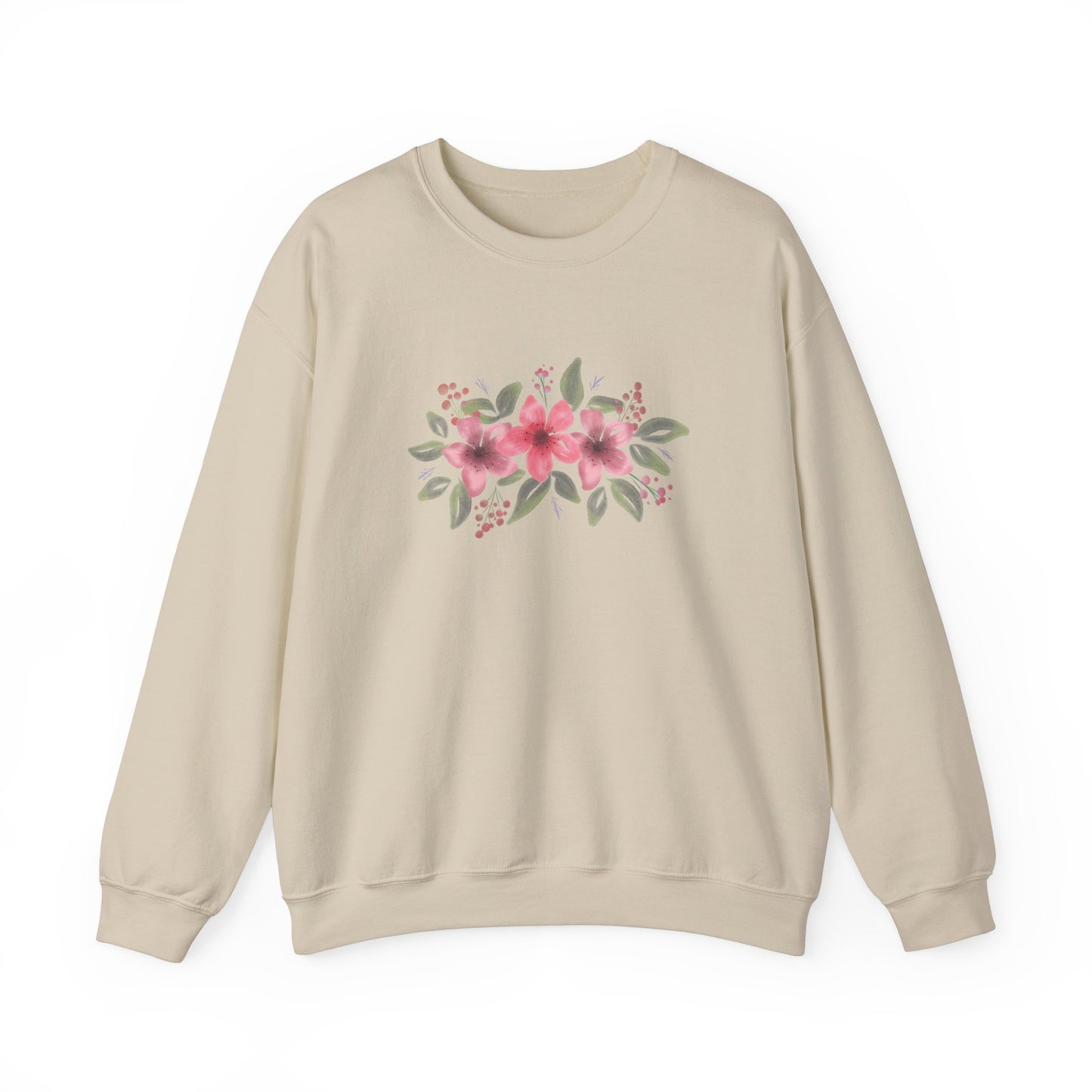 Pink Flowers Sweatshirt
