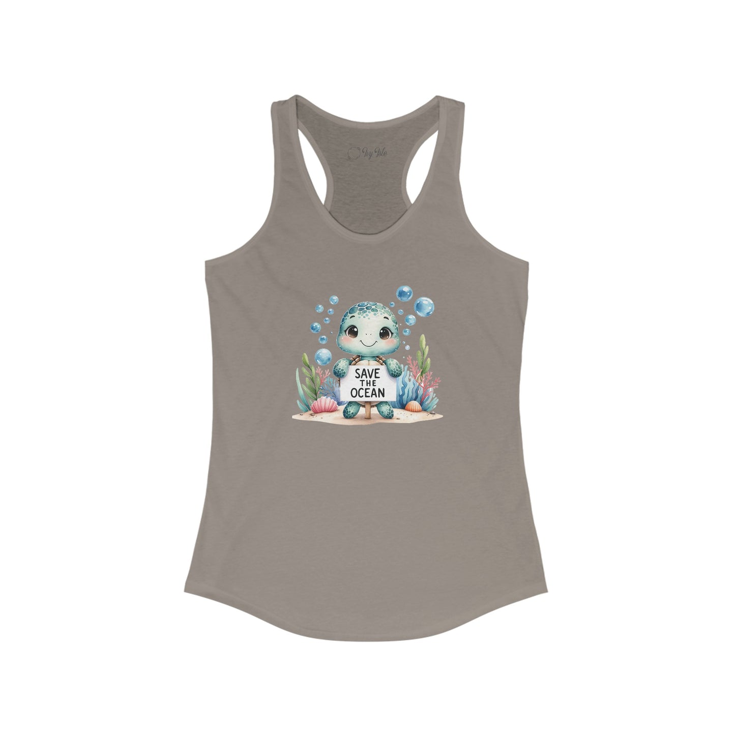 Save the Ocean Turtle Racerback Tank