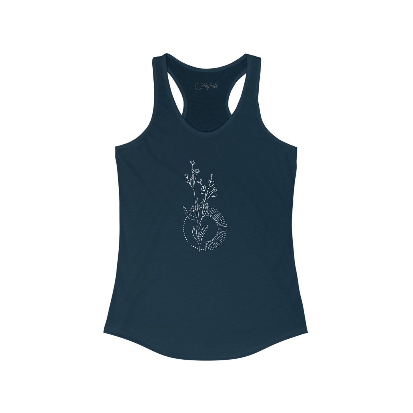 Flower and Circle Racerback Tank