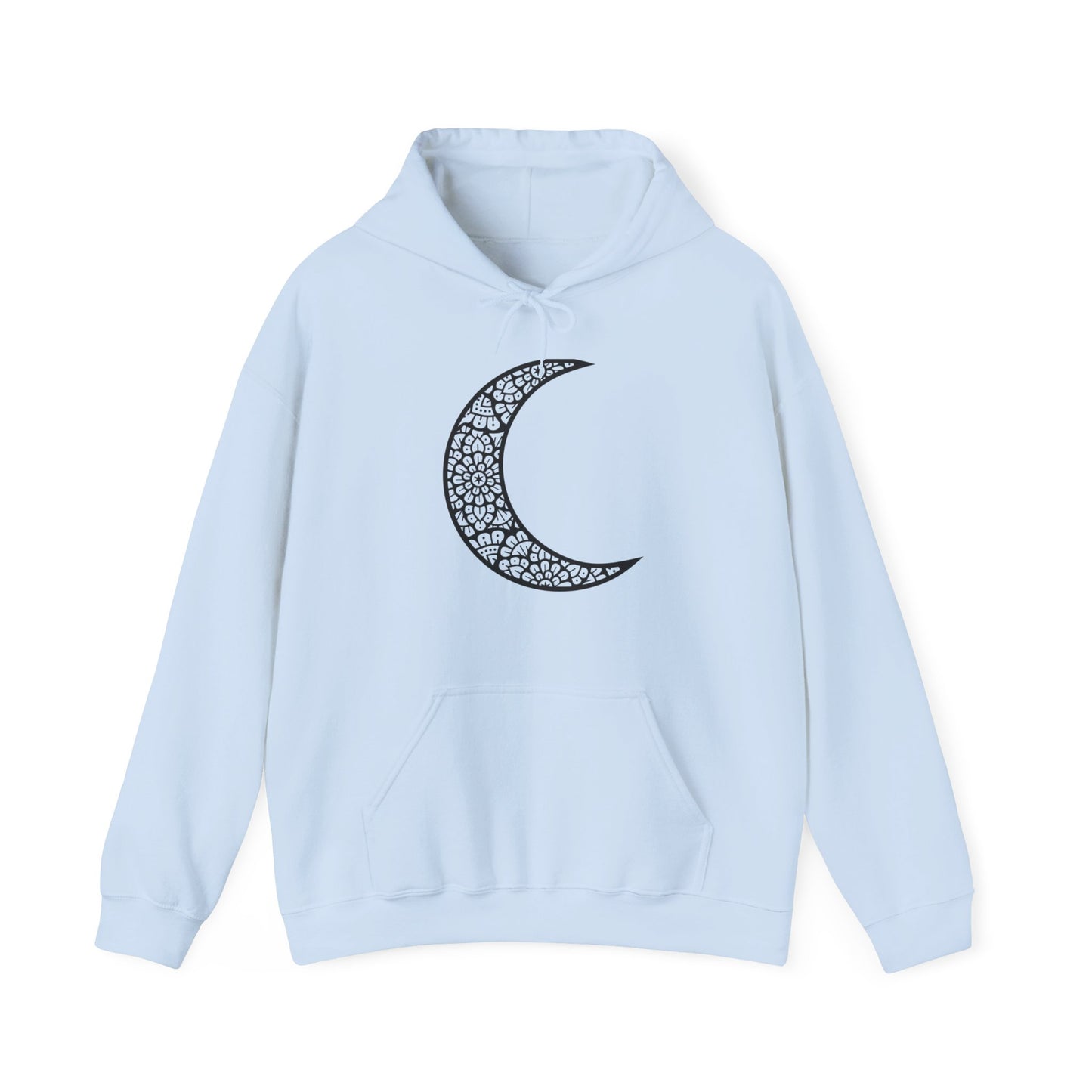 Mandala Moon Hooded Sweatshirt